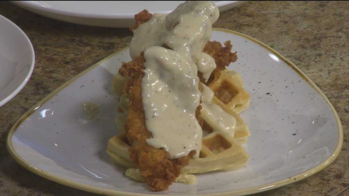 Iron Rooster's Chicken and Waffles