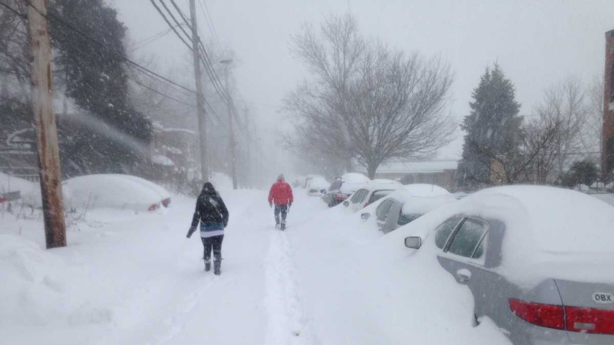 Photos January 2016 snow in Baltimore, Maryland