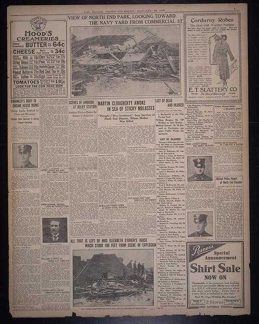 Look back Boston's Great Molasses Flood of 1919