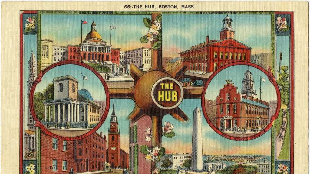 Vintage postcards look back at Boston