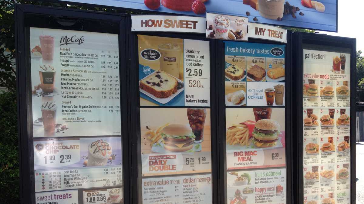 mcdonald's menu calorie counter