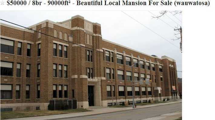 Wauwatosa East High School up for sale?