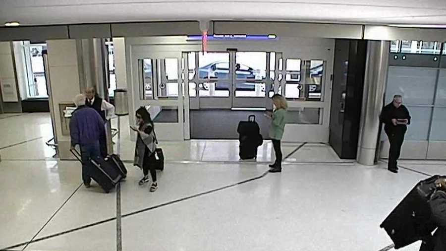 Surveillance video shows man stealing luggage from Milwaukee's airport