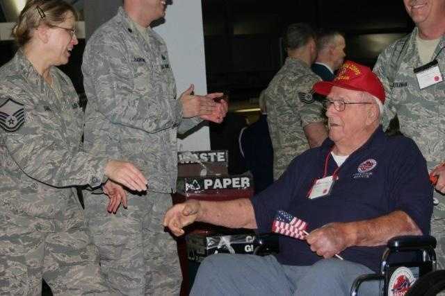 Slideshow: Emotional Reunions As WWII Vets Return Home From Honor Flight