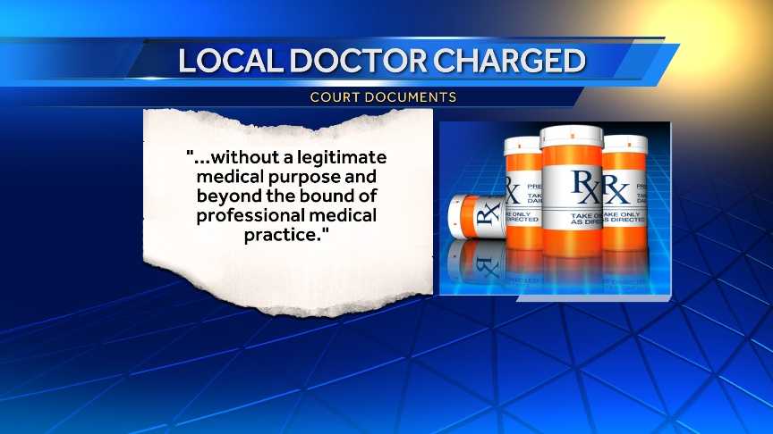 Doctor charged with prescribing pain medications that resulted in 5 deaths