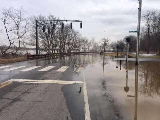 Images: Ohio River flooding in downtown Louisville