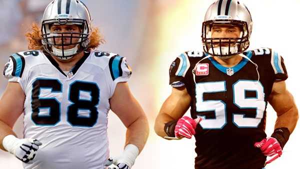 2 carolina panthers represent cincinnati in super bowl 50