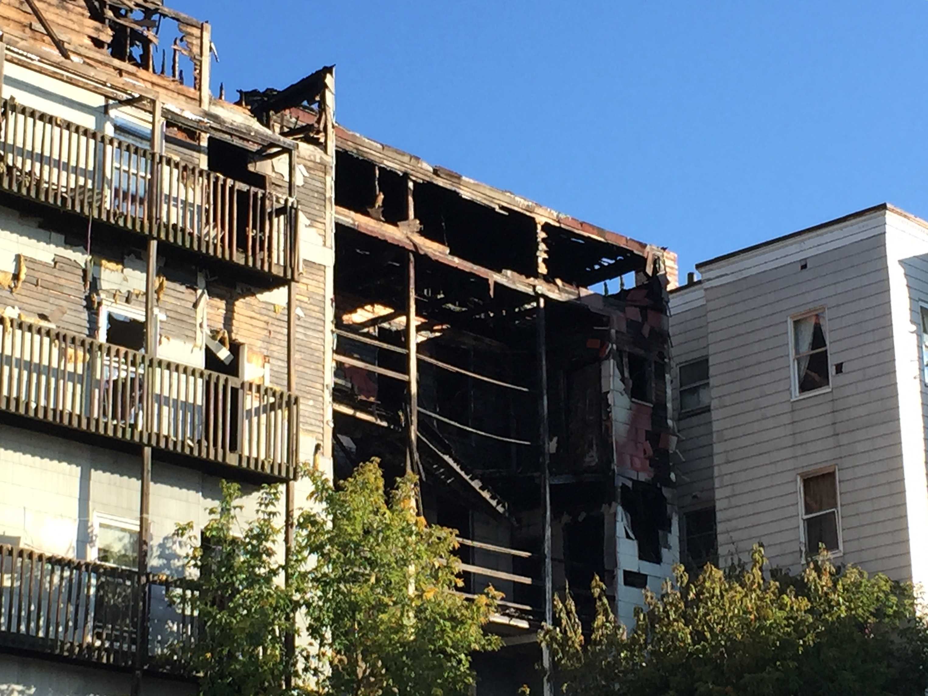 Photos: Fire Rips Through Lewiston Apartment Building