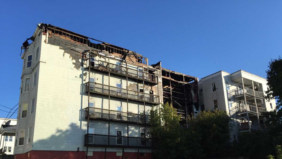 Photos Fire rips through Lewiston apartment building