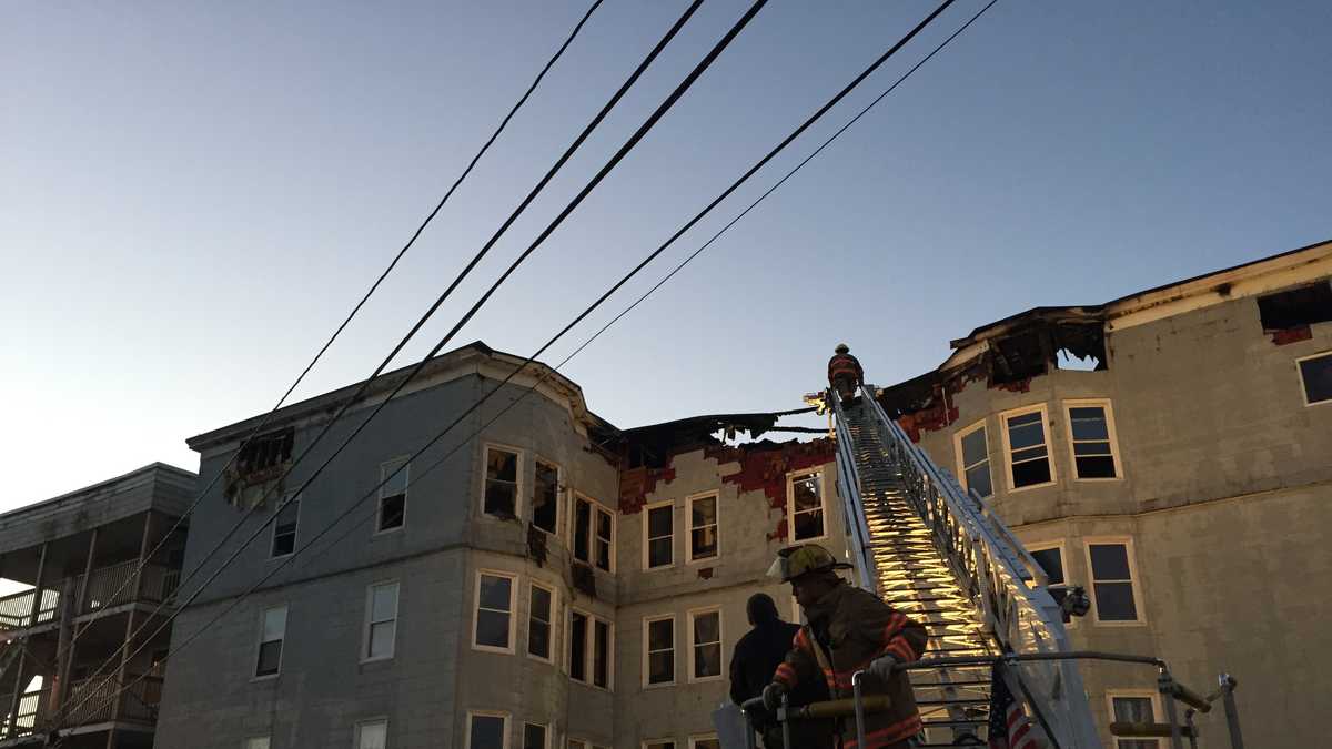 Photos Fire Rips Through Lewiston Apartment Building