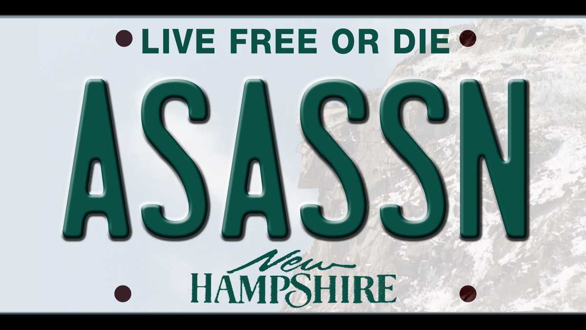 Banned license plates in New Hampshire