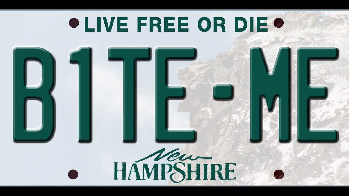 Banned license plates in New Hampshire