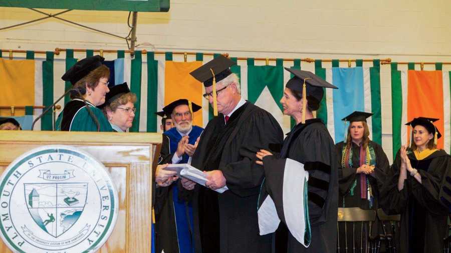 Plymouth State honors Jim Foley at commencement