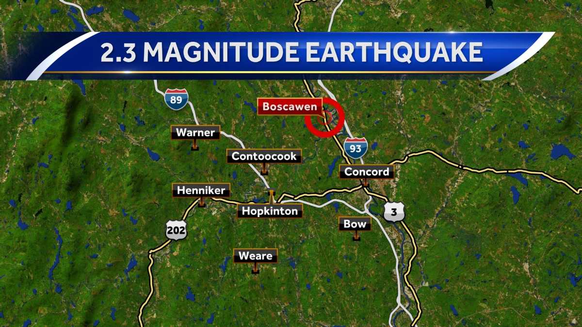 Earthquake shakes part of New Hampshire