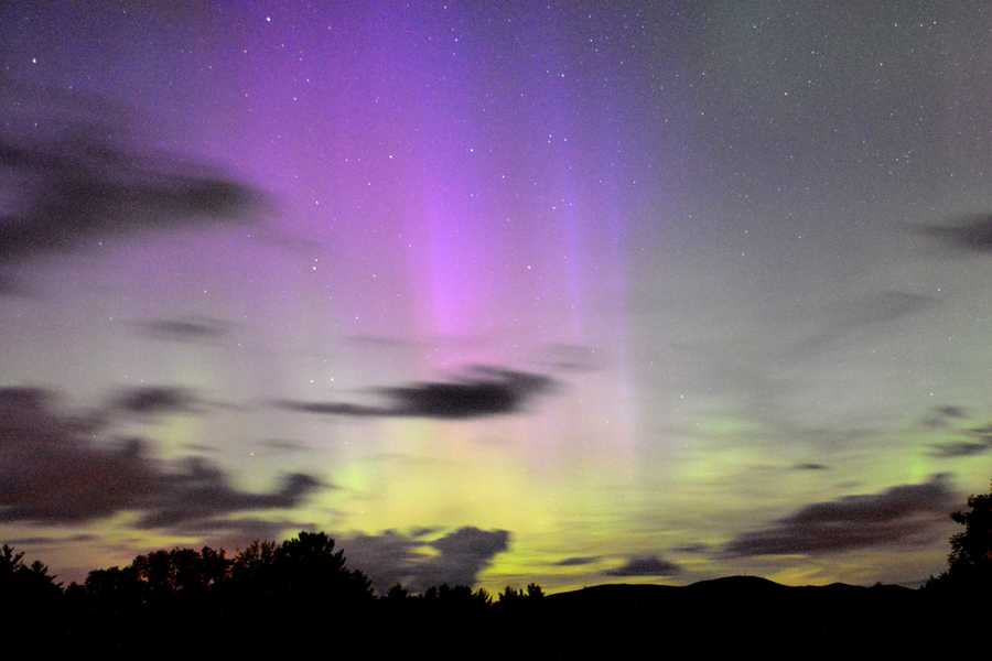 Images Northern Lights seen in New Hampshire sky