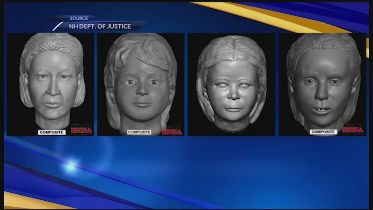 Composite images of unidentified victims in Allenstown cold case
