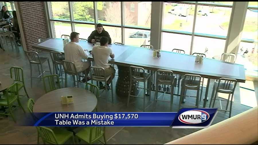 UNH dining hall table costs as much as year of tuition