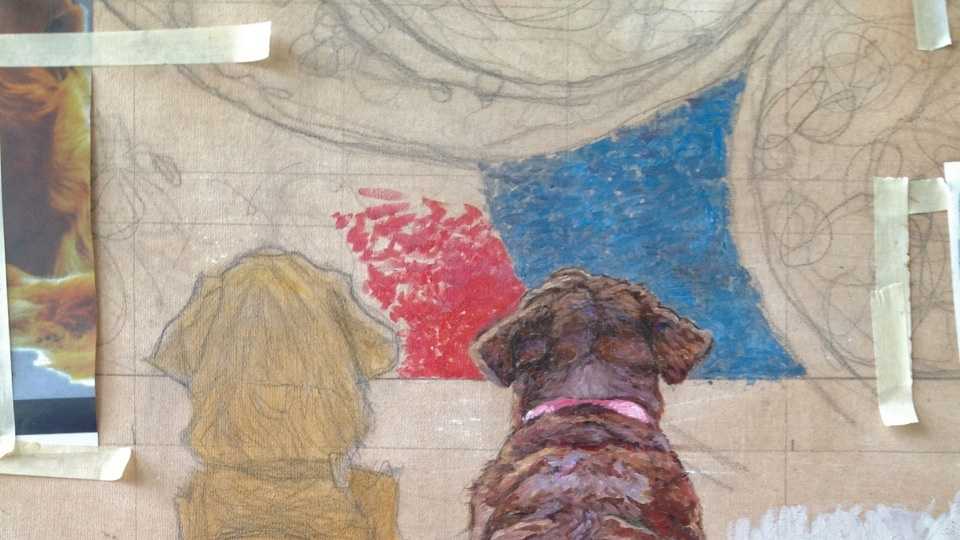 golden retriever at the museum golden retriever at the museum photos artist unveils second golden retriever painting golden retriever at the museum golden retriever at the museum photos artist unveils second golden retriever painting