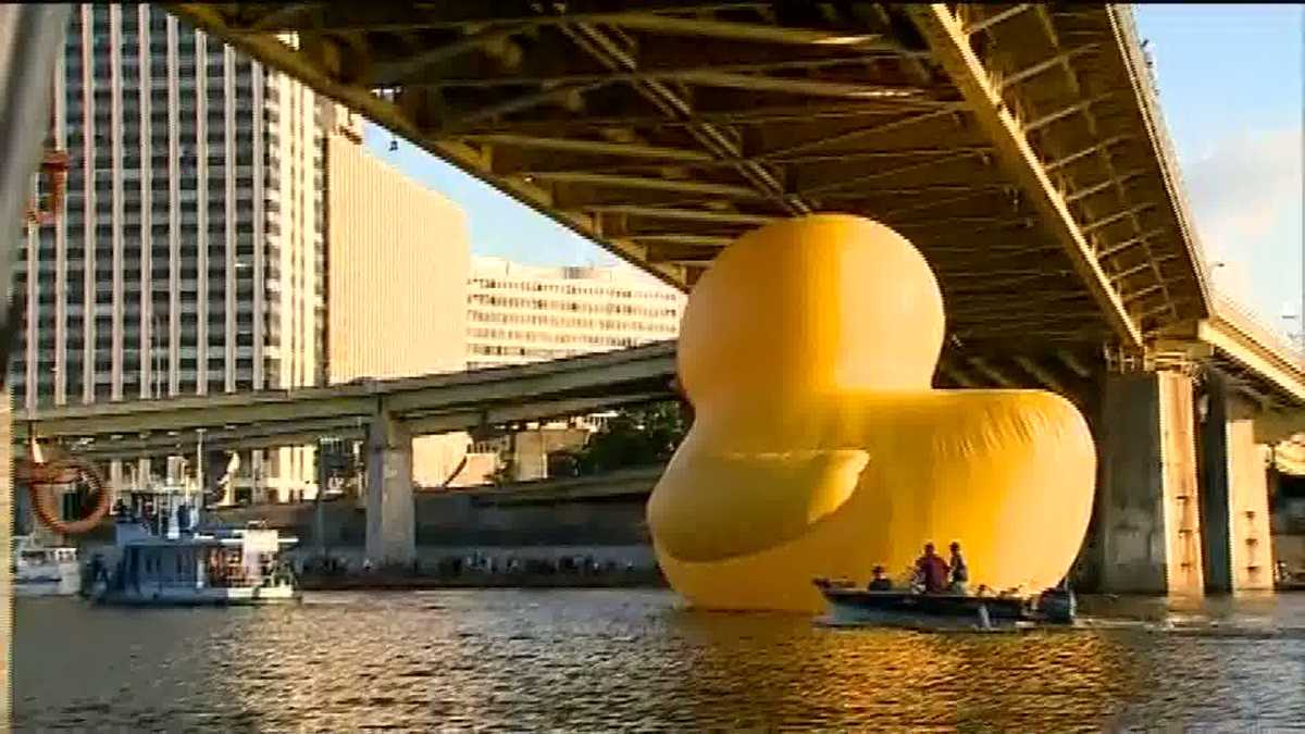 Photos Giant rubber duck floats down Pittsburgh's rivers