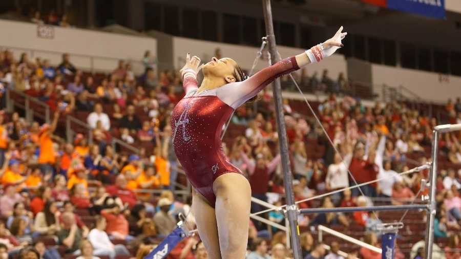 Alabama takes second, Auburn earns fourth at SEC Gymnastics Championship