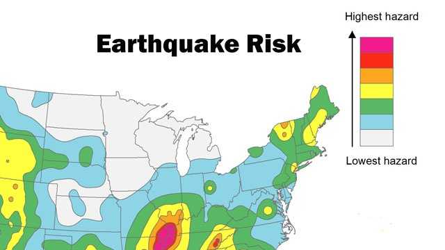 USGS: Parts of South Carolina at high risk of earthquakes