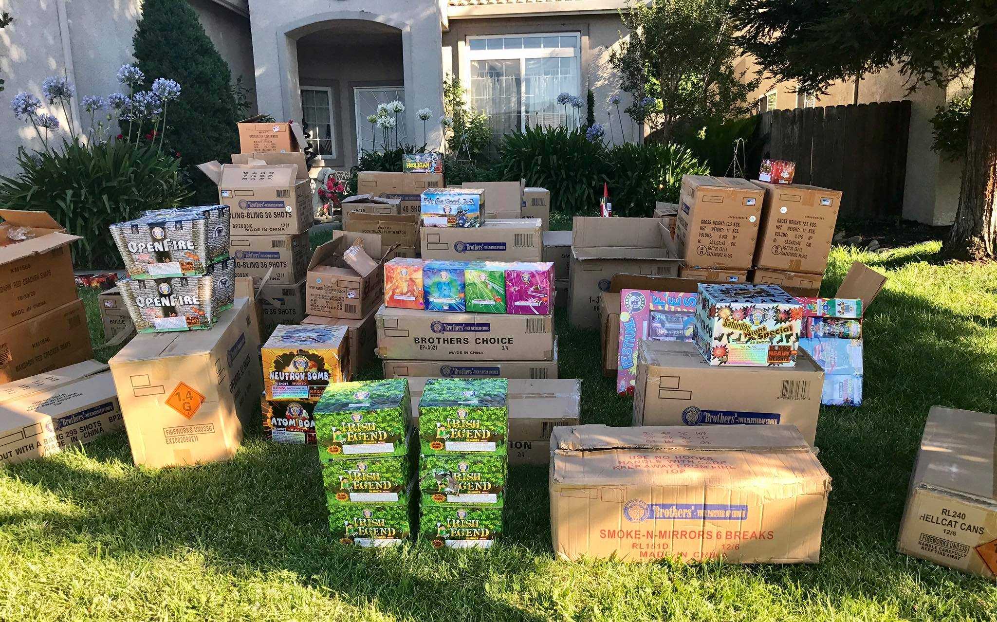 300+ pounds of illegal fireworks found at Stockton home, police say