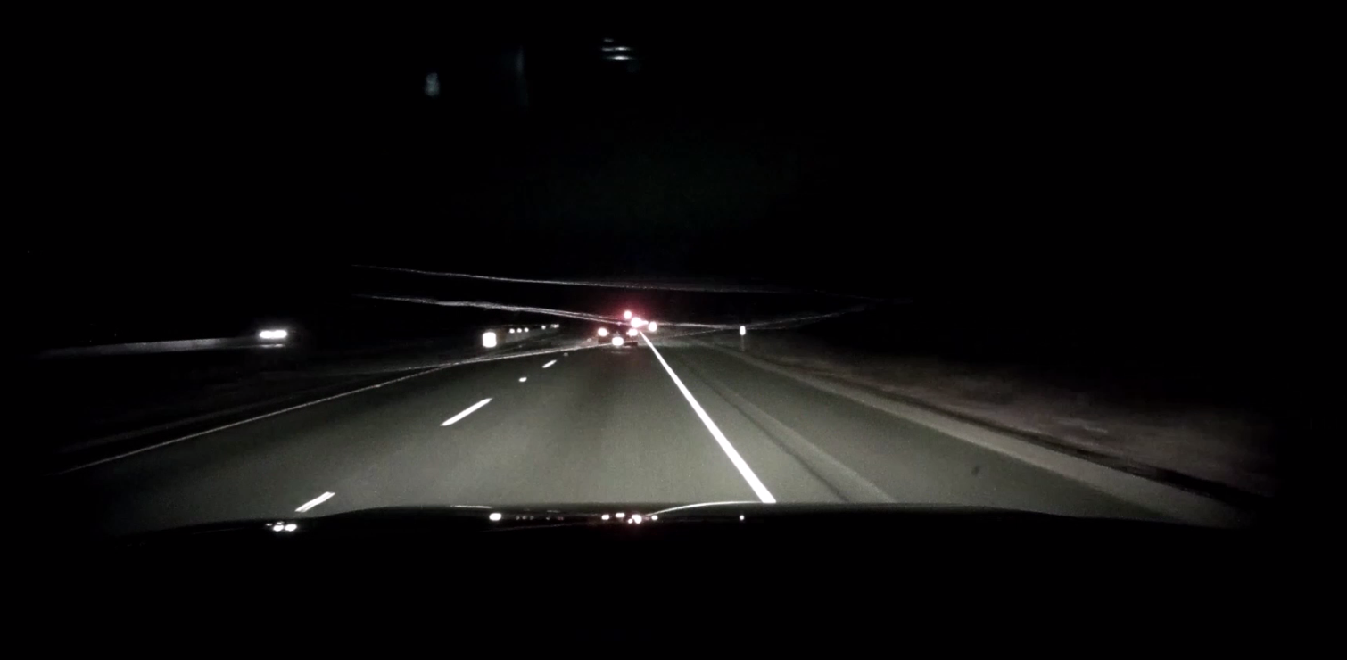Dramatic video shows moment family drives through downed power lines
