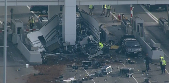 Toll attendant killed in Bay Bridge crash
