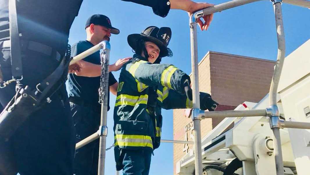 West Sac Fire makes wish come true for boy with brain tumors