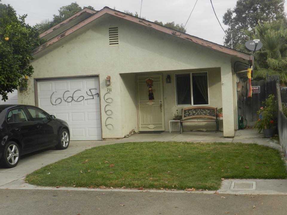 ​Vandals tag San Joaquin County​ homes​ with offensive graffiti