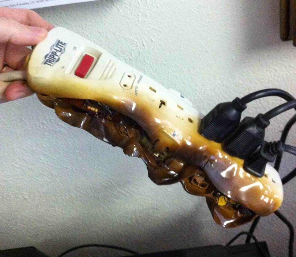 This why you should never plug space heaters into power strips