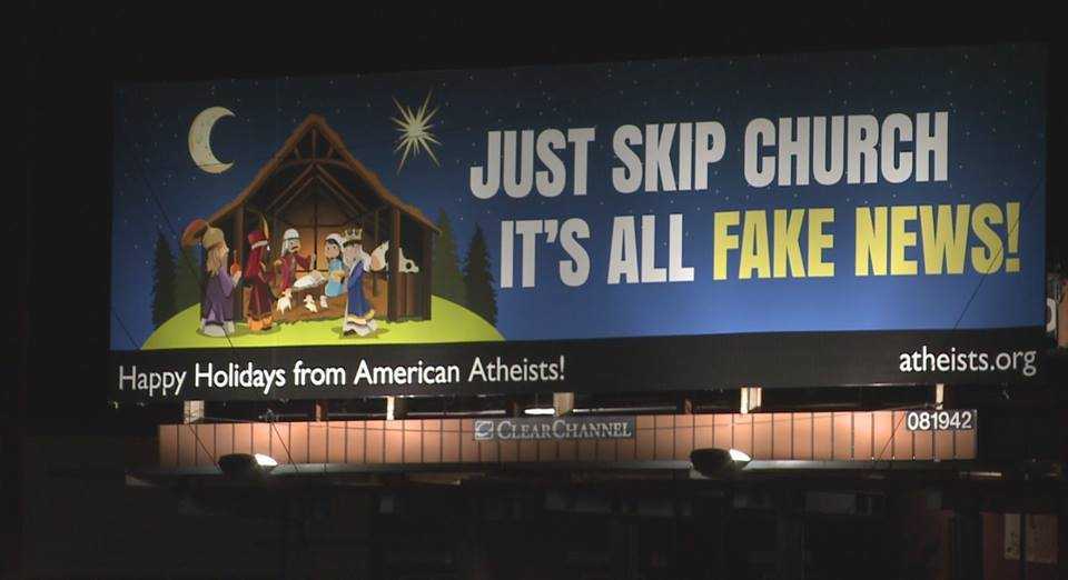 Atheist billboard stirs up mixed opinions