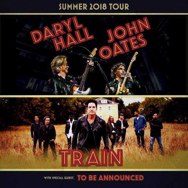Daryl Hall and John Oates, Train bringing tour to Pittsburgh in June