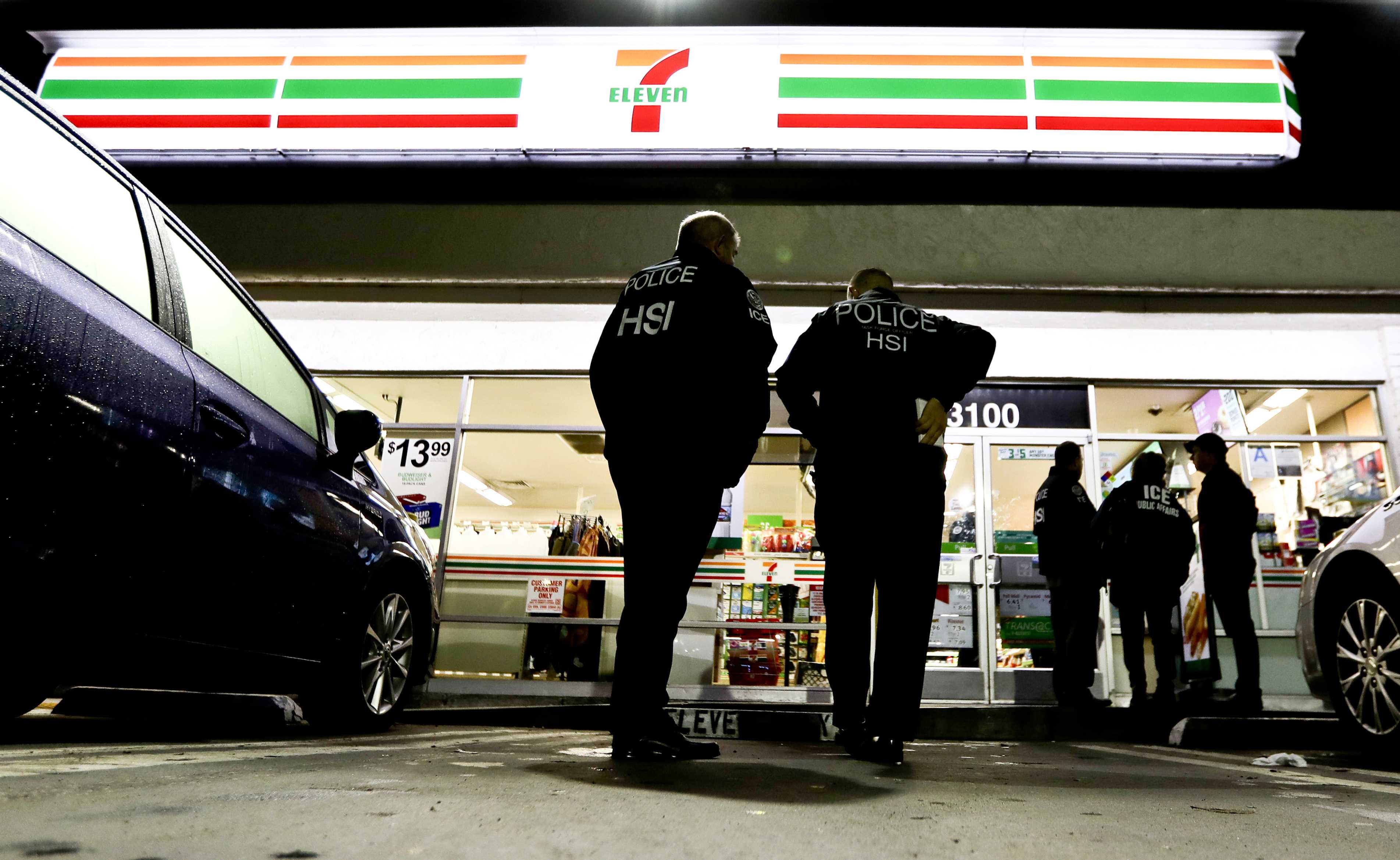 Immigration agents swarm 7-Eleven stores in 'harbinger' for employers
