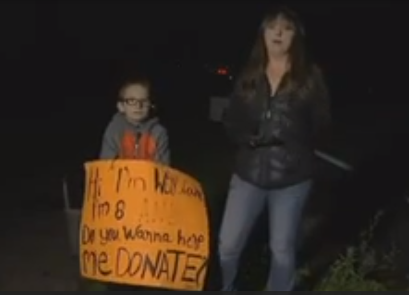 8-year-old collects food, coats and money for the homeless