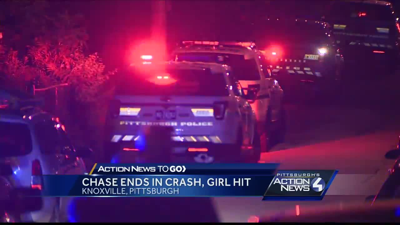 Fleeing Car-Girl Injured