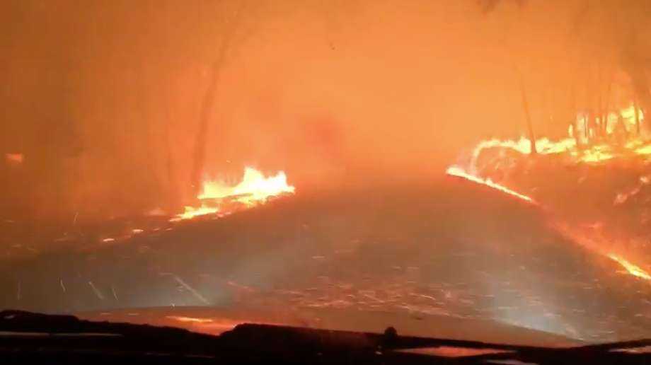 They couldn't find their car keys. Then they made this terrifying escape through the fire