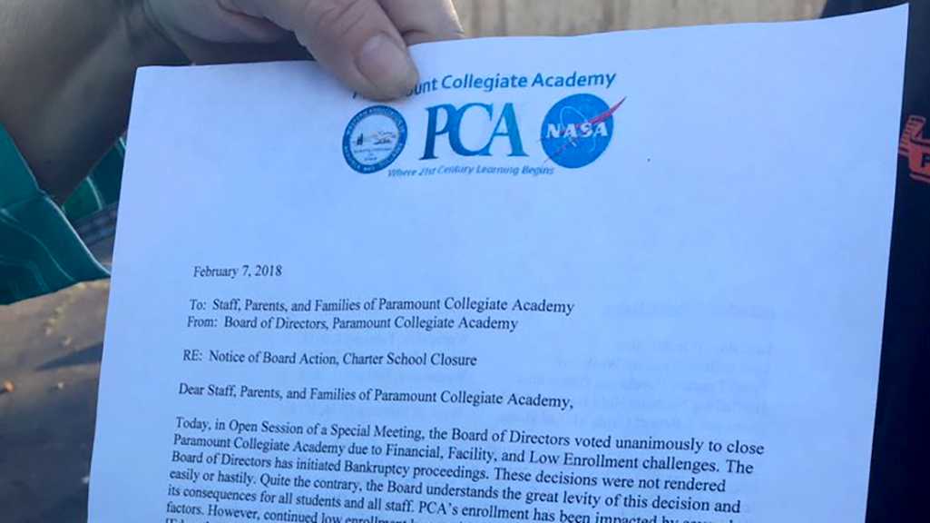 ​Sacramento charter school shuts down without warning