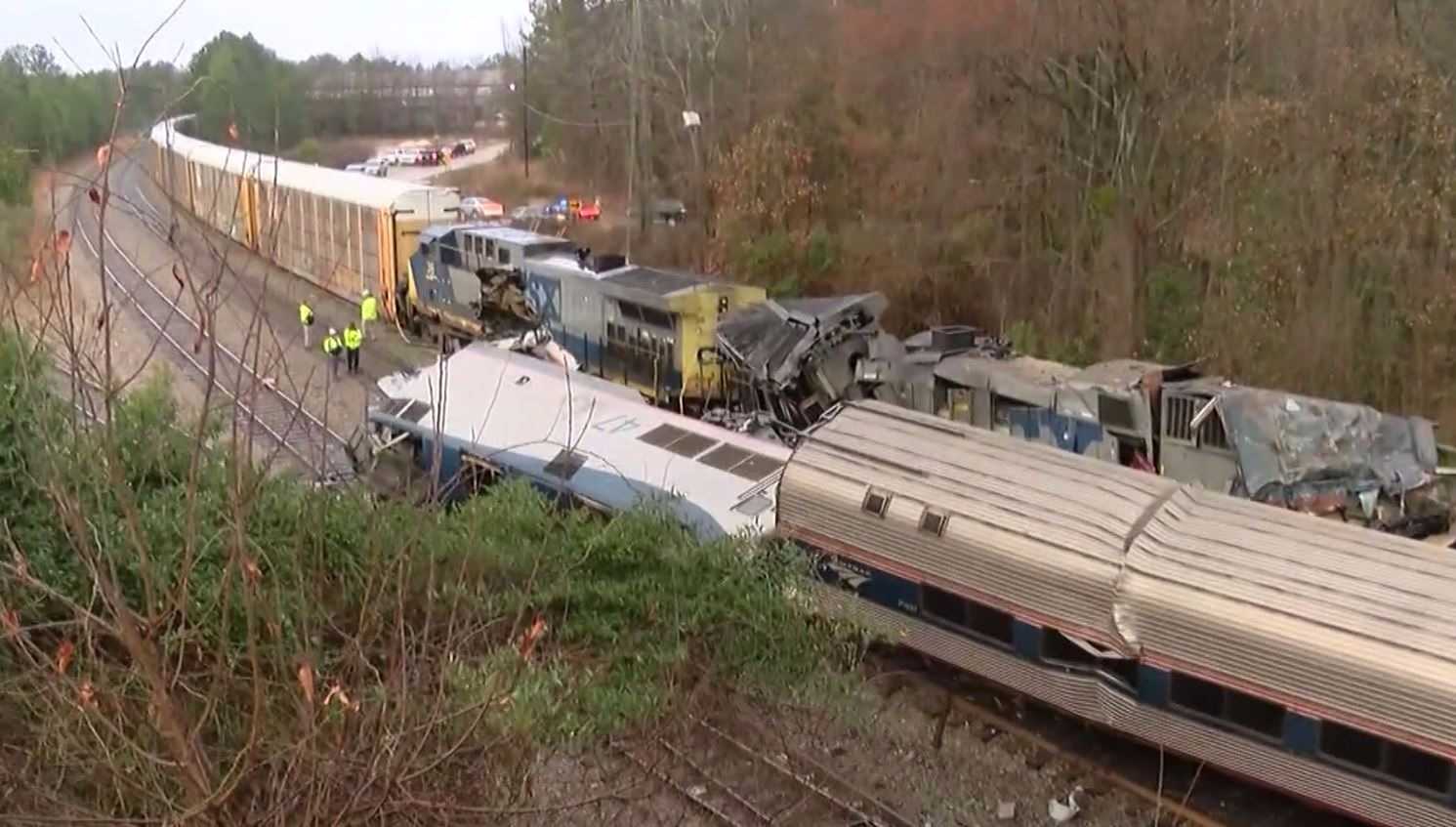Amtrak conductor, engineer killed in South Carolina train collision