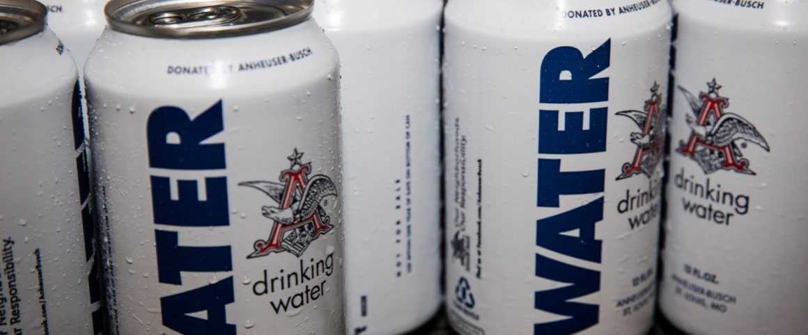 Brewery stops making beer, sends cans of water for Harvey flood relief
