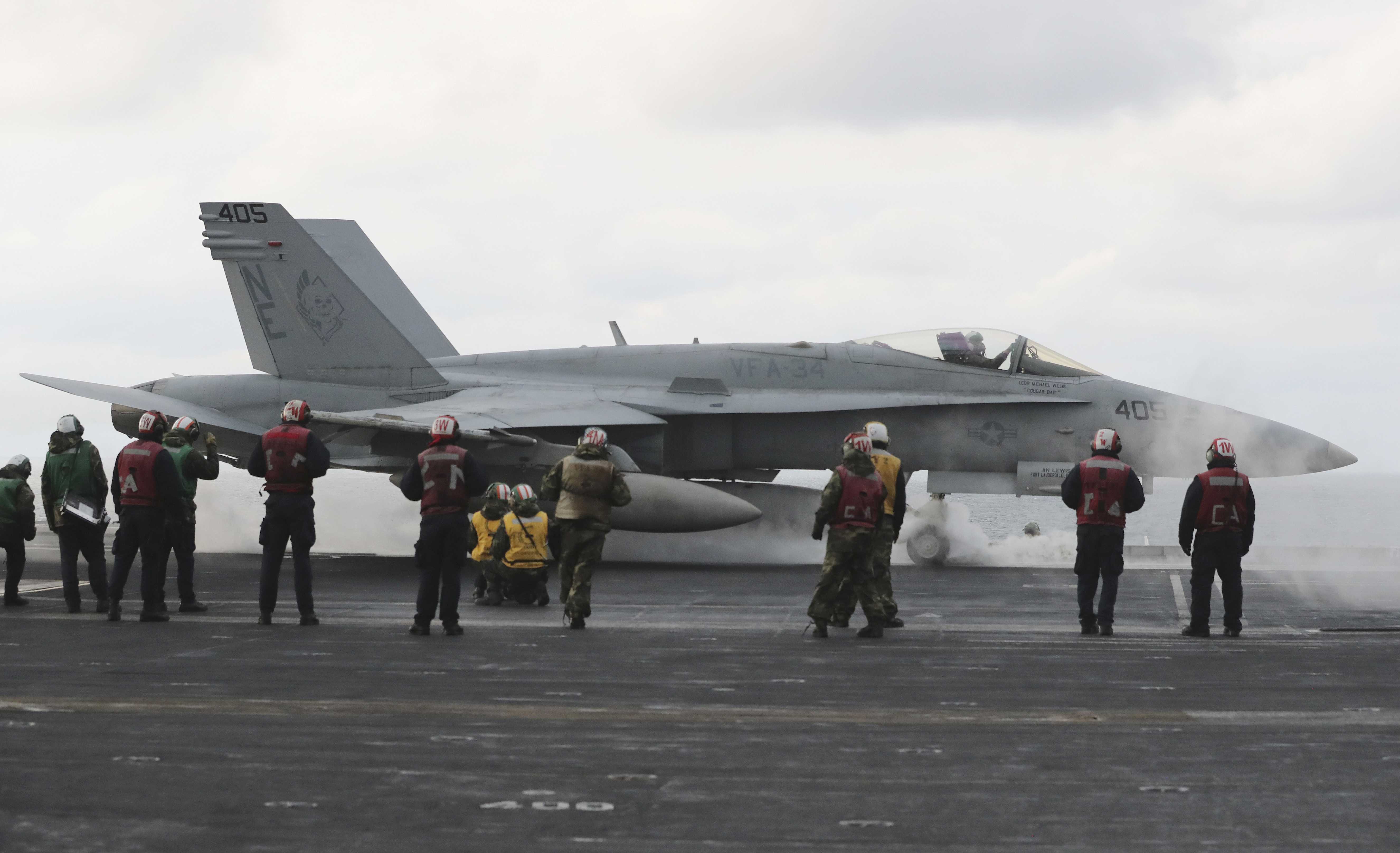 Navy sailor hit by towed plane on California-based carrier