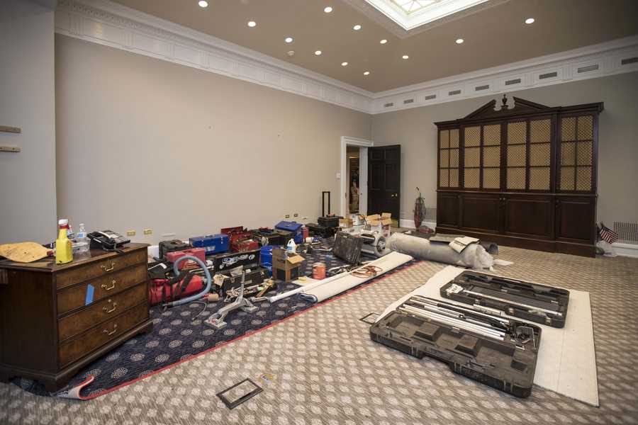 Photos Of The Renovation Work At White House White House Renovations