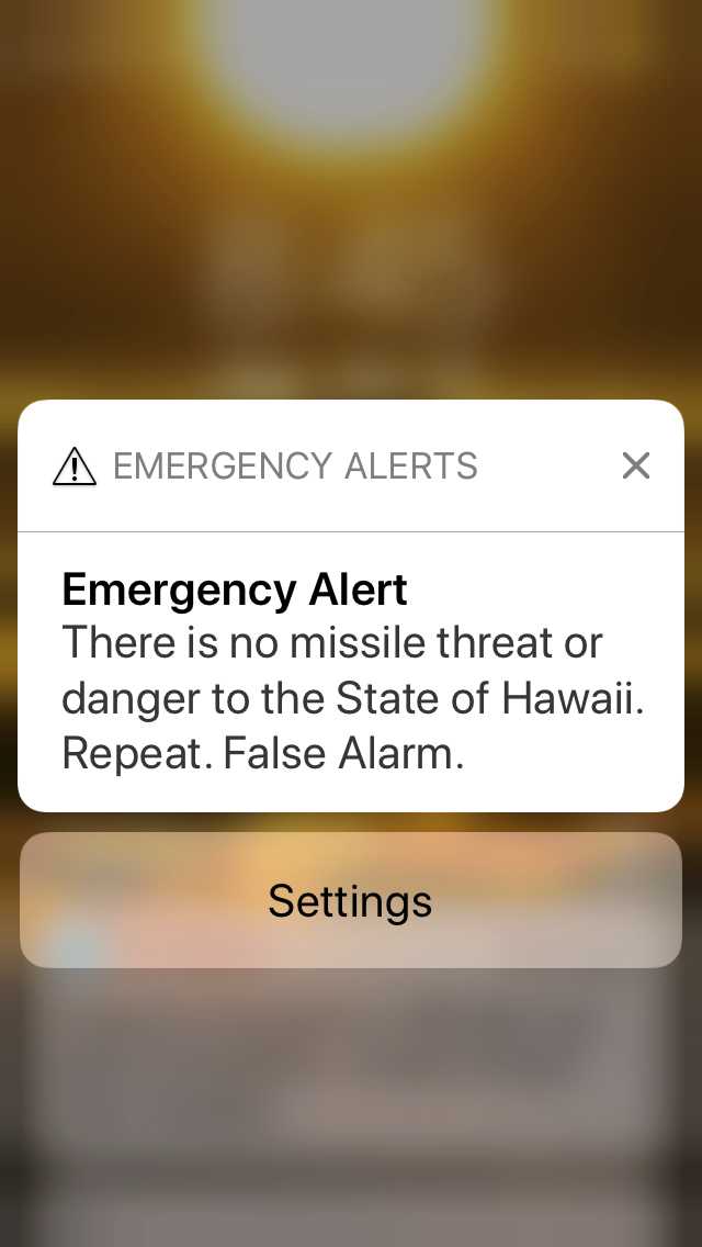 How emergency alerts are supposed to happen; what went wrong in Hawaii