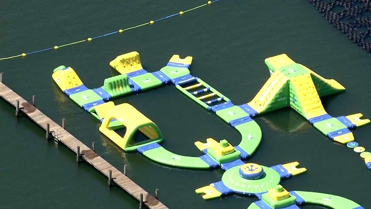 Inflatable water park now open in Orlando