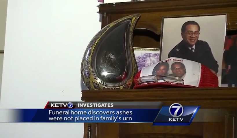 Funeral home discovers ashes were not placed in family's urn