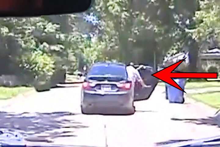 Video: Passengers jumps out of suspect vehicle during police chase