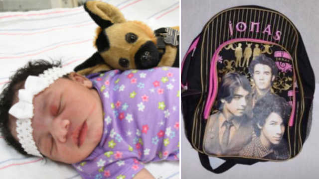 Police: Newborn baby found abandoned in Jonas Brothers backpack