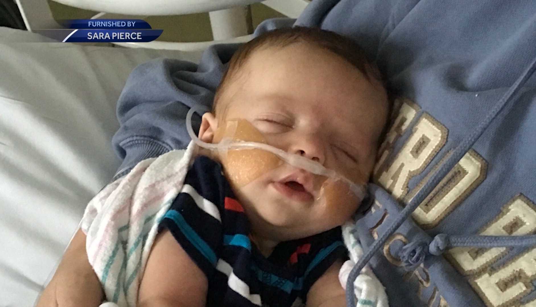 Strangers help save sick baby during Hurricane Harvey