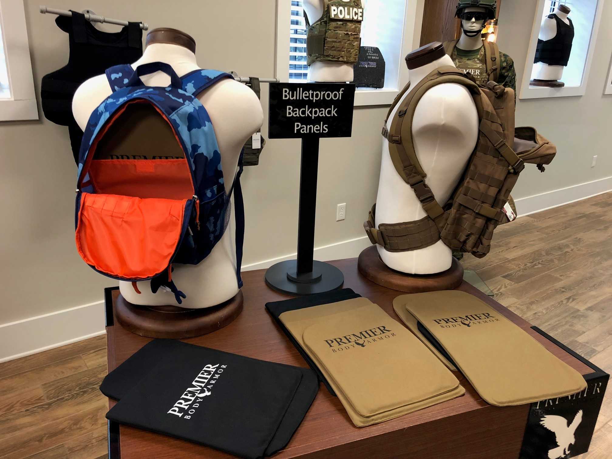 Search for school safety gear leads parents to bullet-proof backpack panels