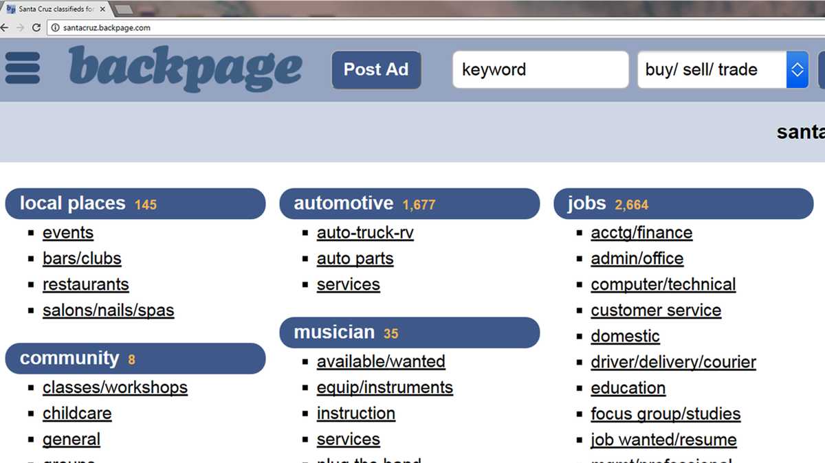 backpage com classifieds